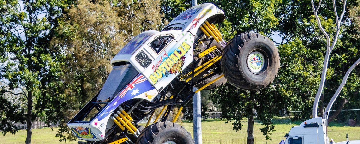 SATURDAY ONLY – MONSTER TRUCKS!! 28th September (Kid’s 12 yrs & under FREE!)